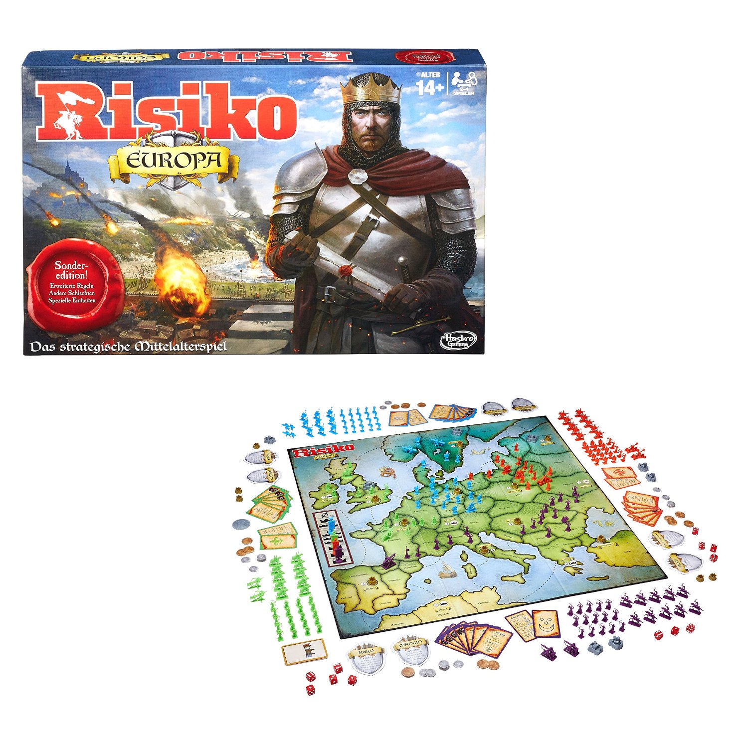 Hasbro Spiele B7409100 - Risiko Europa, Strategiespiel für 33,59 EUR inkl. Versand