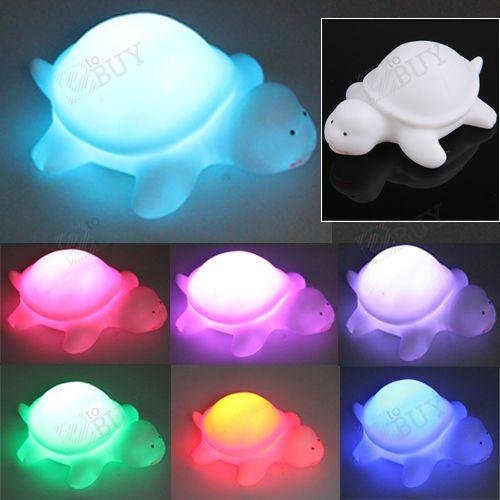 [eBay Wow]  1X LED Schildkröte Lampe mit 7 Farben  für 2,69€ inkl. VSK
