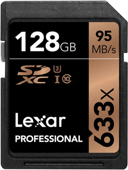 Lexar Professional 633x für 75€ - 256GB SDXC-Speicherkarte mit UHS Speed Class U3