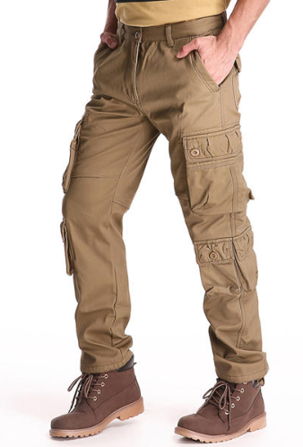 Herren Winter Cargo Hose Polar Fleece, Regular Fit 