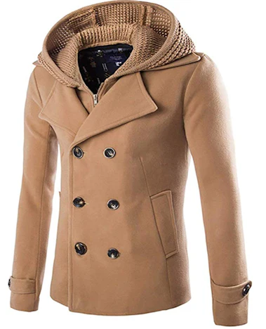 Herren Winter Mantel Warm Wollmantel in 3 Farben