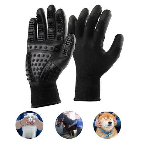 Fellpflege / Bürsten Handschuh für Tiere (Hund, Katze,...)
