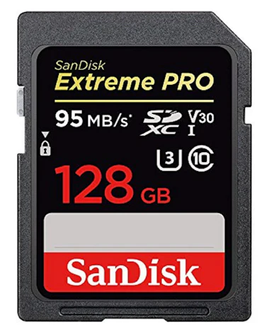 SanDisk Extreme Pro 128 GB SDXC Speicherkarte bis zu 95 MB/Sek für 49 EUR inkl. VSK