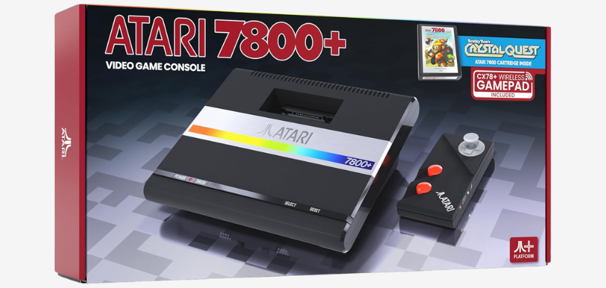 Retro-Gaming für Zuhause! 🕹️ Atari 7800+ Spielekonsole mit wireless Controller für 78€ 👾