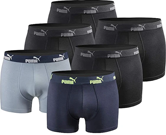6x Puma Boxershort für 28€ - für Herren in Größe S bis XXL (Prime)