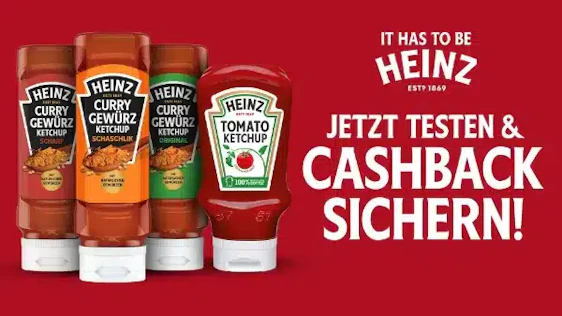 Marktguru: 50% auf Heinz Gewürz Ketchup oder Tomato Ketchup