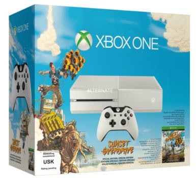 Microsoft Xbox One weiß Sunset Overdrive Special Edition schnaeppchenfuchs