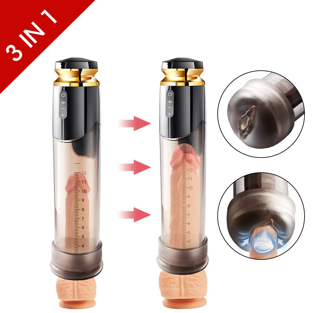 Für Ihn: Masturbator mit Penispumpe und Vibration (Elektronisch)