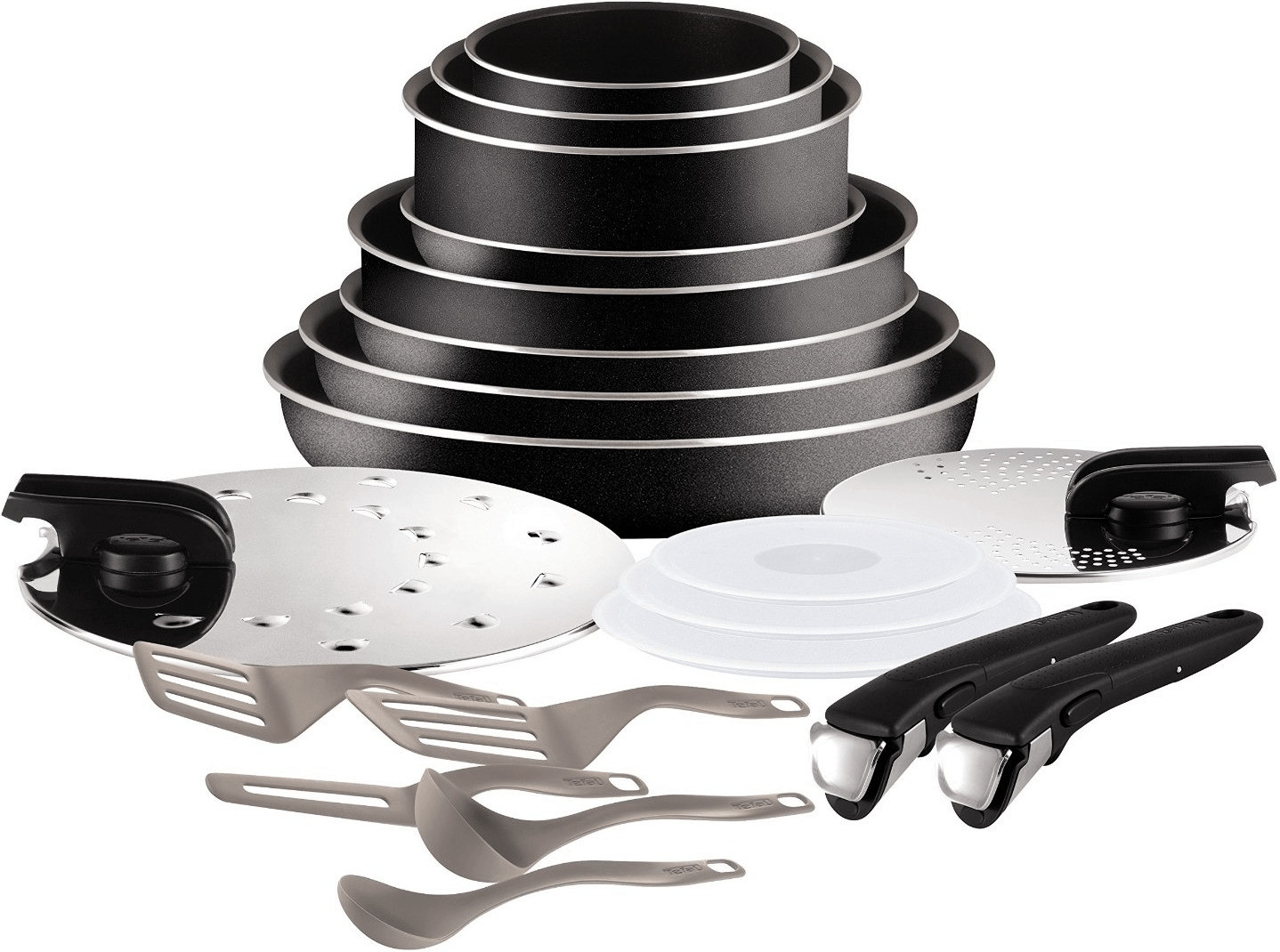 Tefal Ingenio Kochgeschirr-Set 20-teilig schwarz 15% reduziert