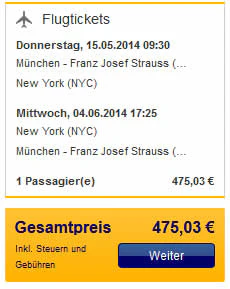 Mit Lufthansa nach New York: Hin- und Rückflug ab 475€