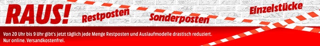 Einzelstücke, Restposten und Sonderposten Raus bei Media Markt schnappchen  media markt restposten einzelstuecke raus schnaeppchenfuchs