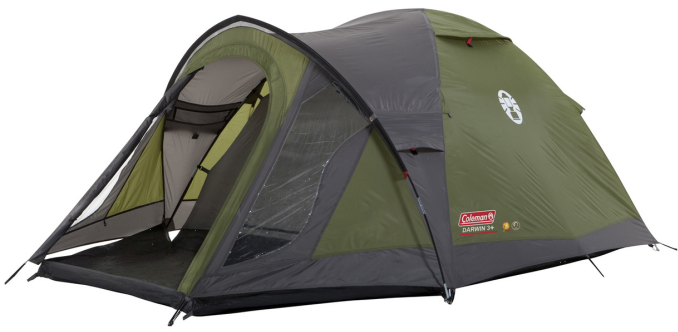 Coleman Darwin 3 Plus für 70€ - 3-Personen-Kuppelzelt mit Vorraum