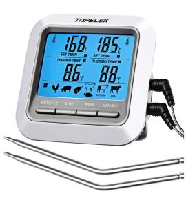[Prime] Topelek Grillthermometer mit 2 Sonden mit Gutschein für 9,99€ statt 15,99€ (+ Versand falls kein Prime)
