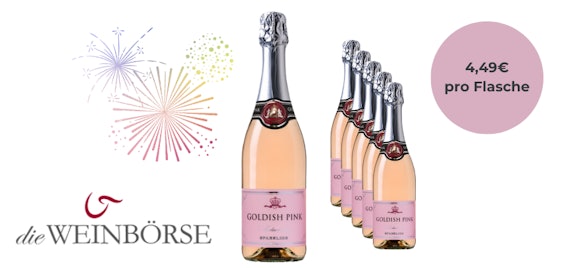 6 Flaschen Schaumwein für 27€ - Sparkling Rosé, ideal zum Anstoßen oder für Cocktails