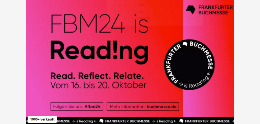 Tagesticket Buchmesse für 18€ - Sonntag Special, Ehrengast Italien, New Adult Stage