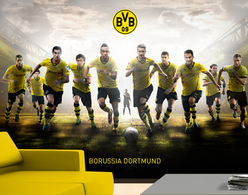 Fototapete BVB - MIT VOLLGAS ZUM SIEG 200x280