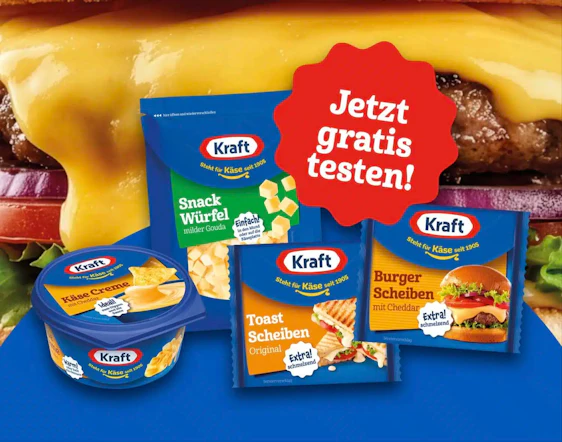 KRAFT Käse gratis testen