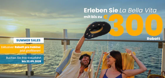 Bis zu 300€ Rabatt ⛵ All-Inclusive Costa Kreuzfahrten