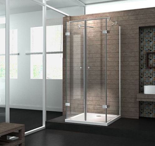 U-Duschkabine Avilo 80 x 80 mit Duschtasse