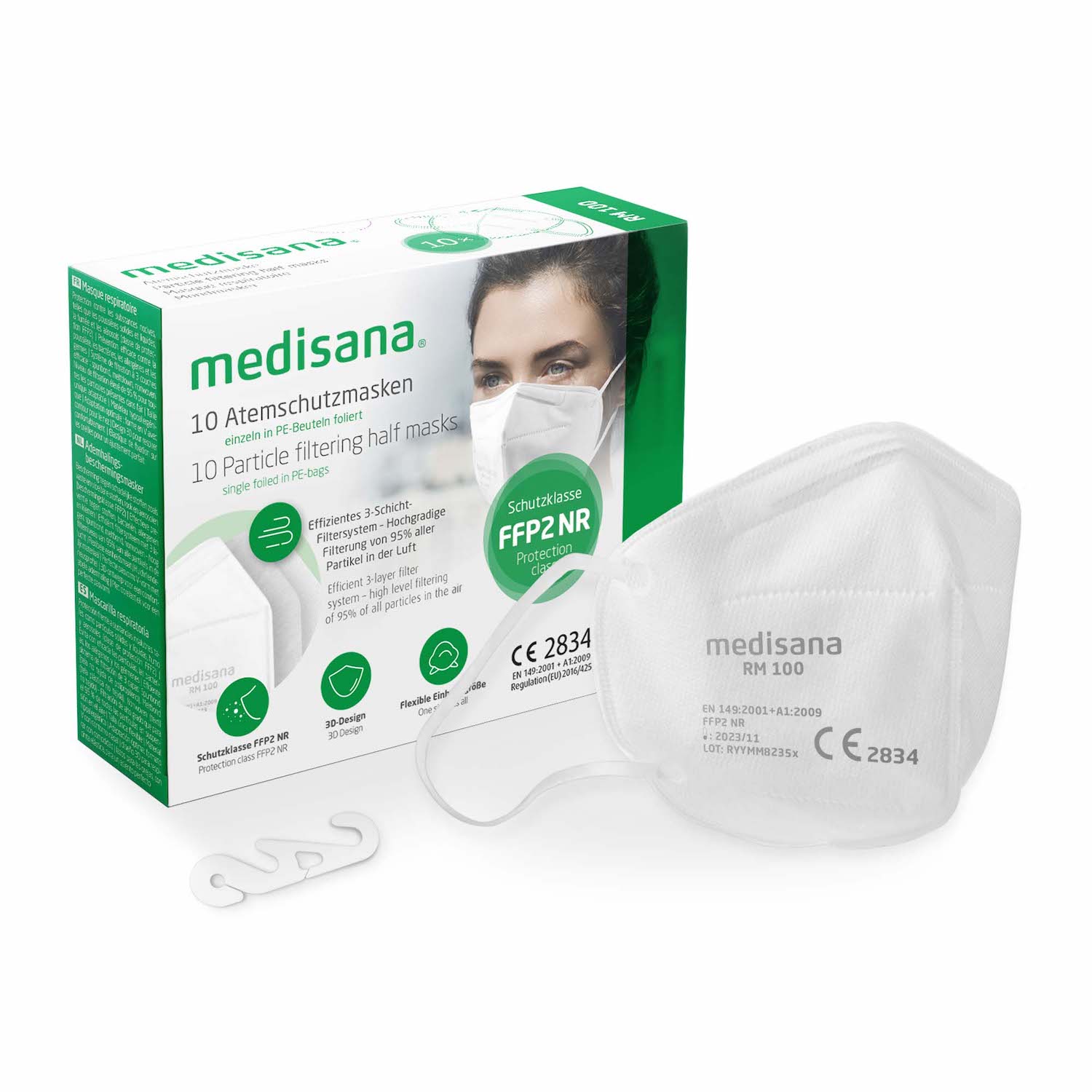 10 Medisana FFP2-Masken für 15€ – Atemschutzmasken, einzeln verpackt