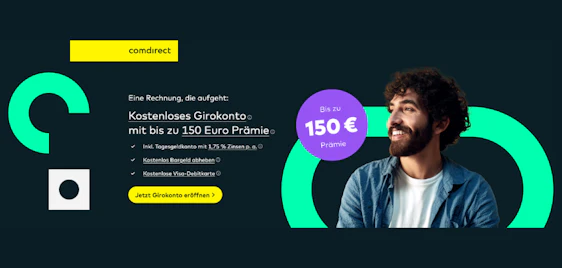 150€ Bonus sichern! 😎 comdirect Girokonto ohne Kontoführungsgebühr