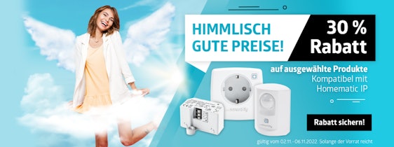 30% Rabatt bei Wesmartify - auf Homematic IP kompatible Produkte, z.B. 2-facher Wandtaster 27€