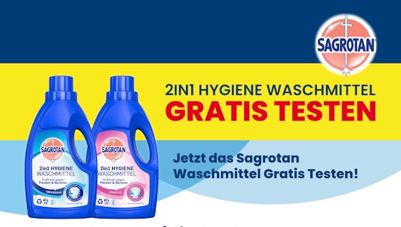Sagrotan Waschmittel gratis testen!