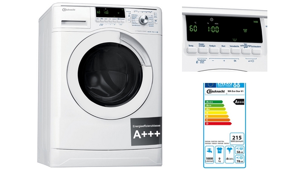 Baucknecht WA Eco Star 91 für 479€ - Frontlader Waschmaschine mit EEK: A+++ und (8) 9kg Fassungsvermögen