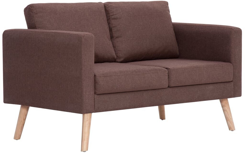 70% Rabatt auf vidaXL Couch 2 Sitters in Fabric Brown