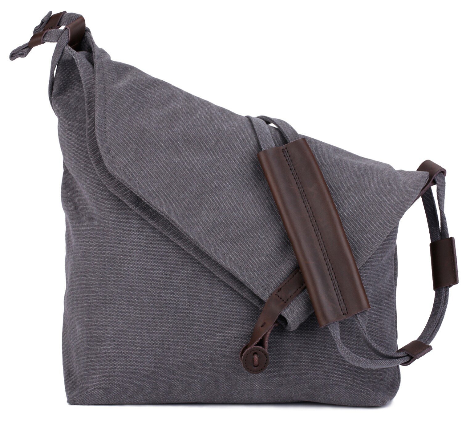 Amazon - Coofit Preppy Retro Unisex Leinen Kuriertasche, 32,8 x 6,8 x 38,9 cm (grey) 19,98 Euro