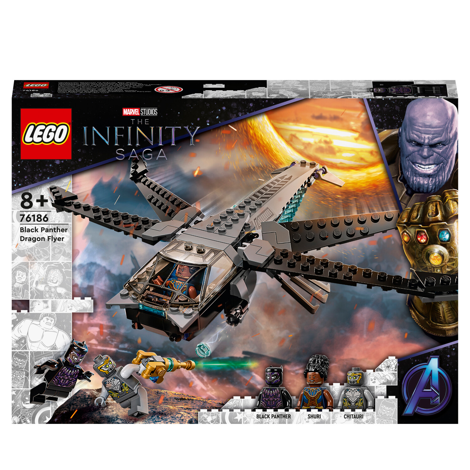 LEGO 76186 für 10€ - Avengers-Set mit Black Panther Figur und anderen Superhelden (Prime)