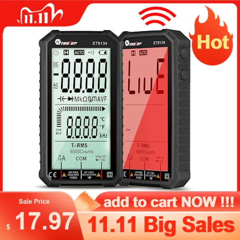 Professionelle Digitale Smart Multimeter AC DC Spannung