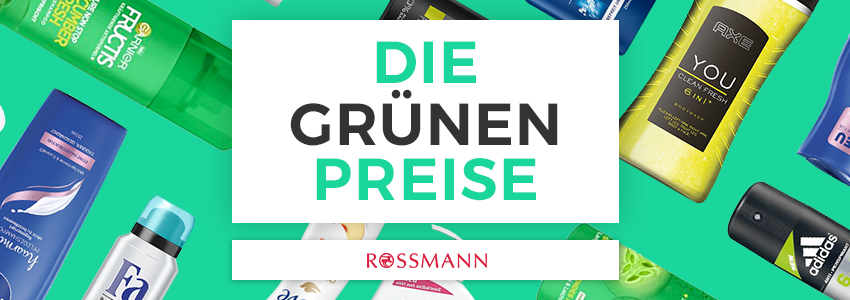 Top 10 Grüne Preise bei Rossmann am 16.05.2018 - z. B. Dove Deospray für 0,45€