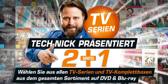 3 TV-Serien zum Preis von 2 bei Saturn