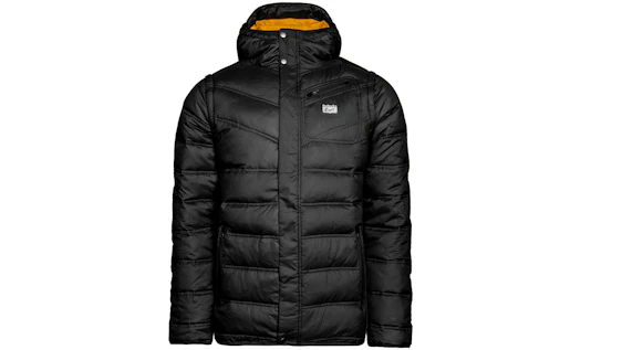 Asics Onitsuka Tiger Herren-Daunenjacke für 60€ - Schwarz und Oliv