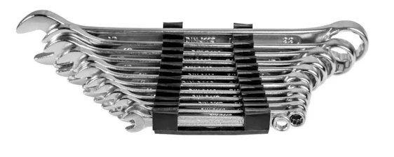 Brüder Mannesmann Gabelringschlüssel Set, 12-teilig - Gabelschlüsselsatz aus Chrom für 6,99€(statt 12,10€)