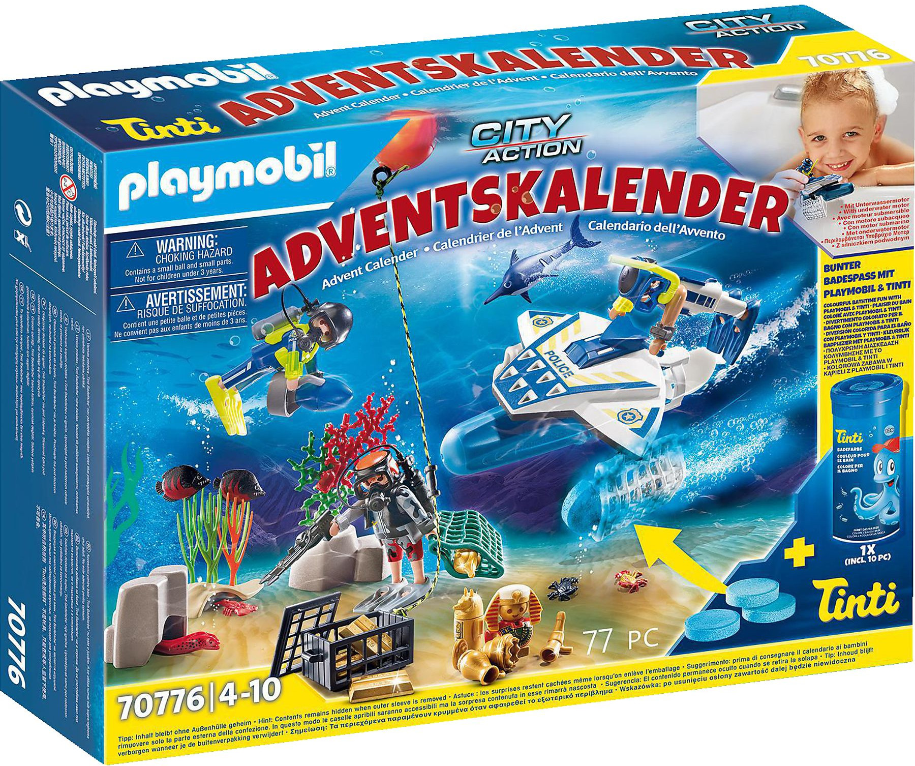 Playmobil Badespaß Polizeitaucheinsatz Adventskalender (70776) für 13€