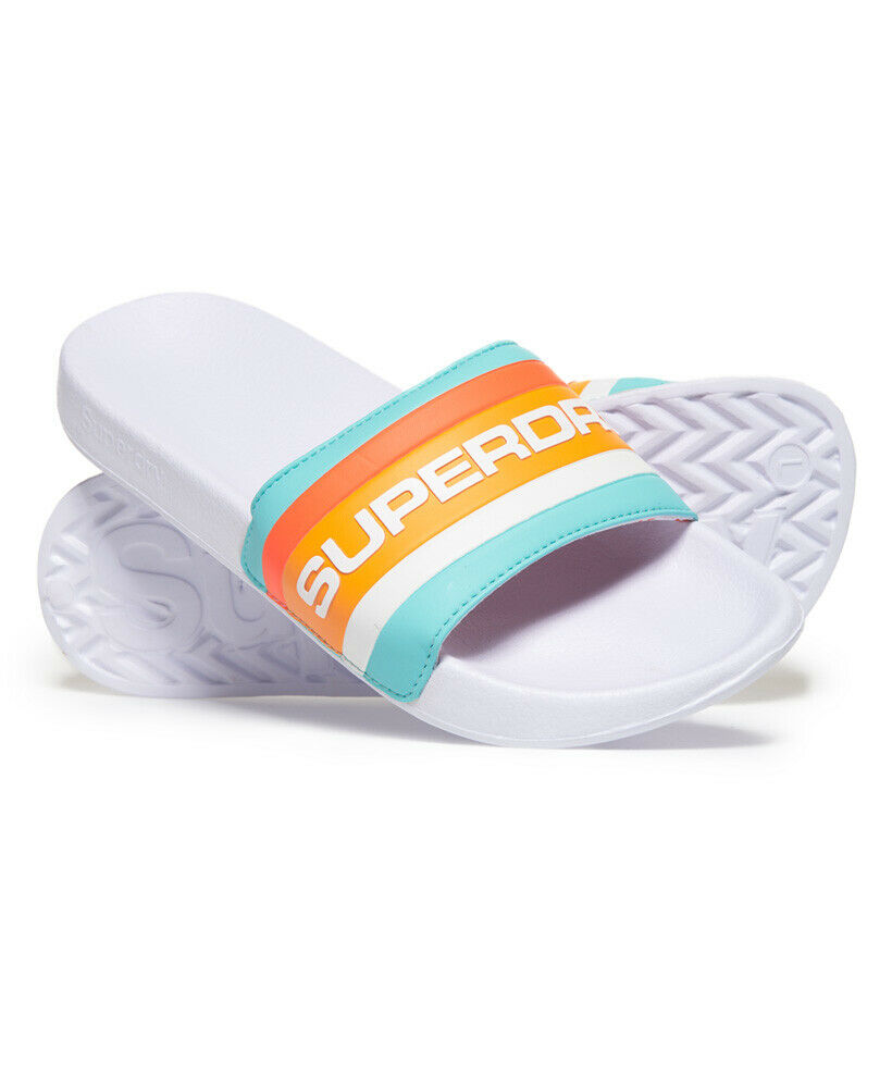 Superdry Retro-Badesandalen mit Blockfarben