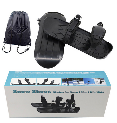 Tragbare Skischuhe Mini Ski Skates Mini Snowboard Schuhe Outdoor Sports Verschleißfeste Skischuhe (Typ 2) 