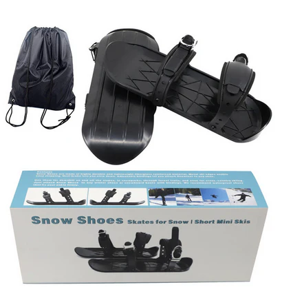 Tragbare Skischuhe Mini Ski Skates Mini Snowboard Schuhe Outdoor Sports Verschleißfeste Skischuhe (Typ 2)
