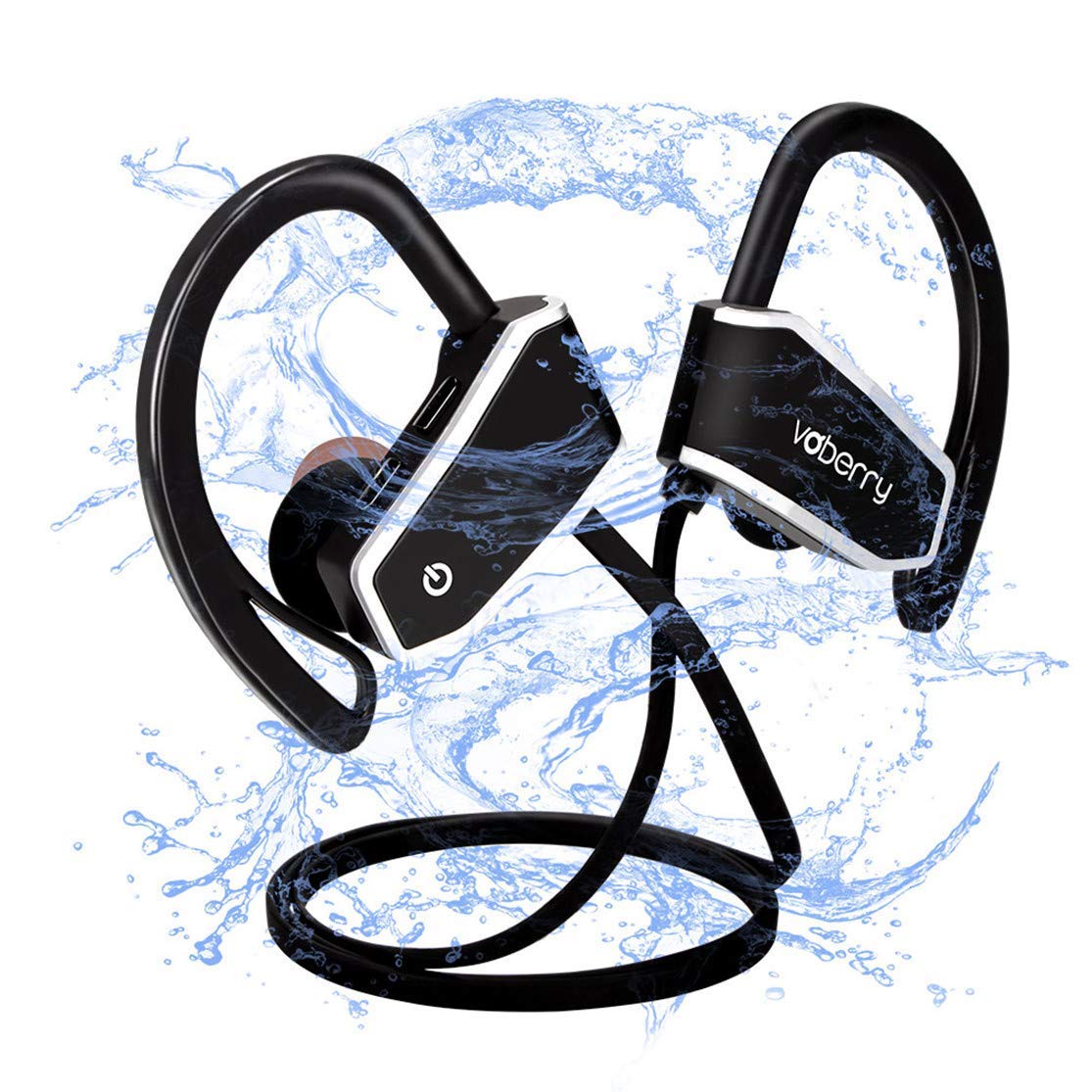 7.6 € Wireless Bluetooth Kopfhörer, Voberry IPX7 wasserdicht Sport-Ohrhörer, eingebautes Mikrofon, Stereo-Sound Z10