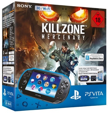 Sony PS Vita WiFi + 3G + Killzone + Speicherkarte 8GB für 169€