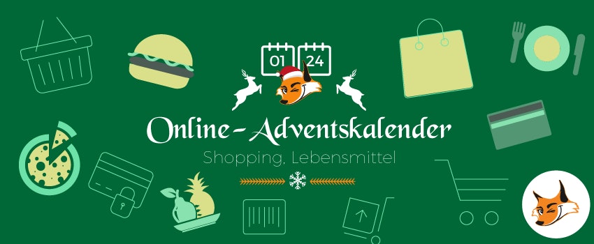 Online Adventskalender 2016 Shopping und Lebensmittel