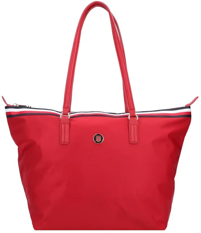 Aktion: Tommy Hilfiger Signature Monogram Plaque Tote (AW0AW08832) arizona red 27% günstiger