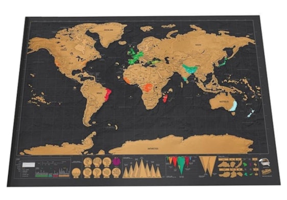 BLITZANGEBOT: Weltkarte Travel Edition Original 42 * 30 cm