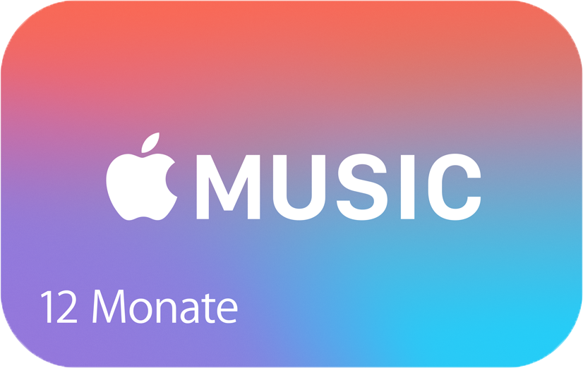 12 Monate Apple Music für 99€ - mit der Apple Music Gutscheinkarte