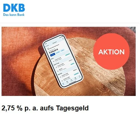 DKB-Bank - Aktionszins aufs Tagesgeld