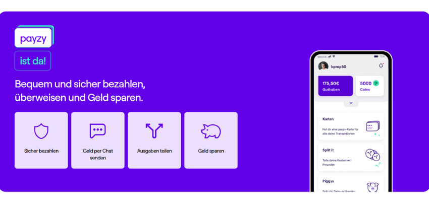 Payzy: 10€ geschenkt 💸 - mit optionaler VISA Debitkarte &amp; 1% Cashback auf alle Einkäufe