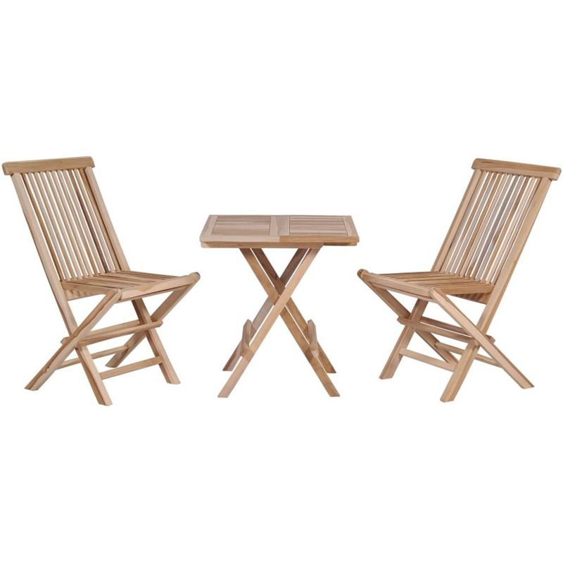 VidaXL Bistro-Set 3-tlg. Klappbar Teak (44657) für 107,99€