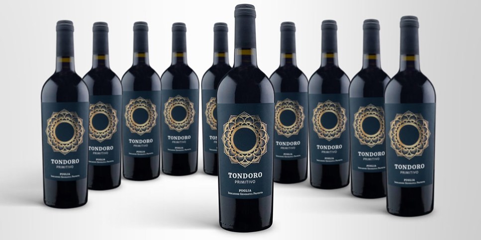 10 Flaschen Tondoro Primitivo trocken 2016 - 49,90 € (-50%)